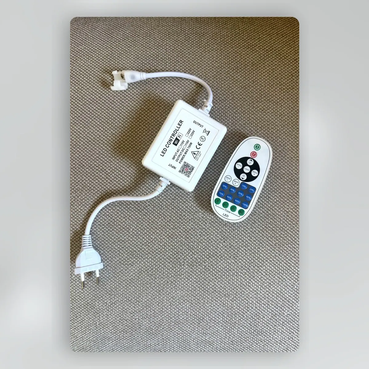 Valge 750 W LED kontroller puldiga